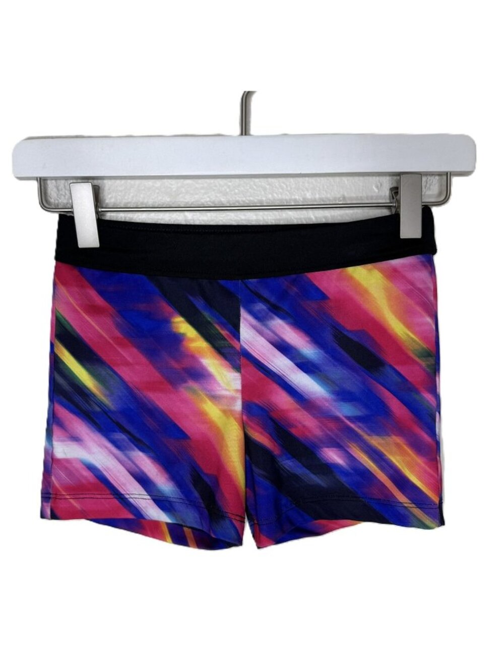Danskin Girl's Tie-Dye Dance Gymnastics Bicycle Shorts, Size 7/8